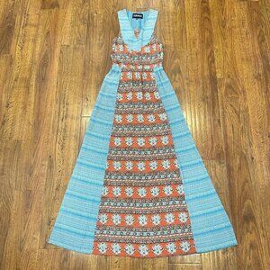 Sunner silk boho maxi dress
